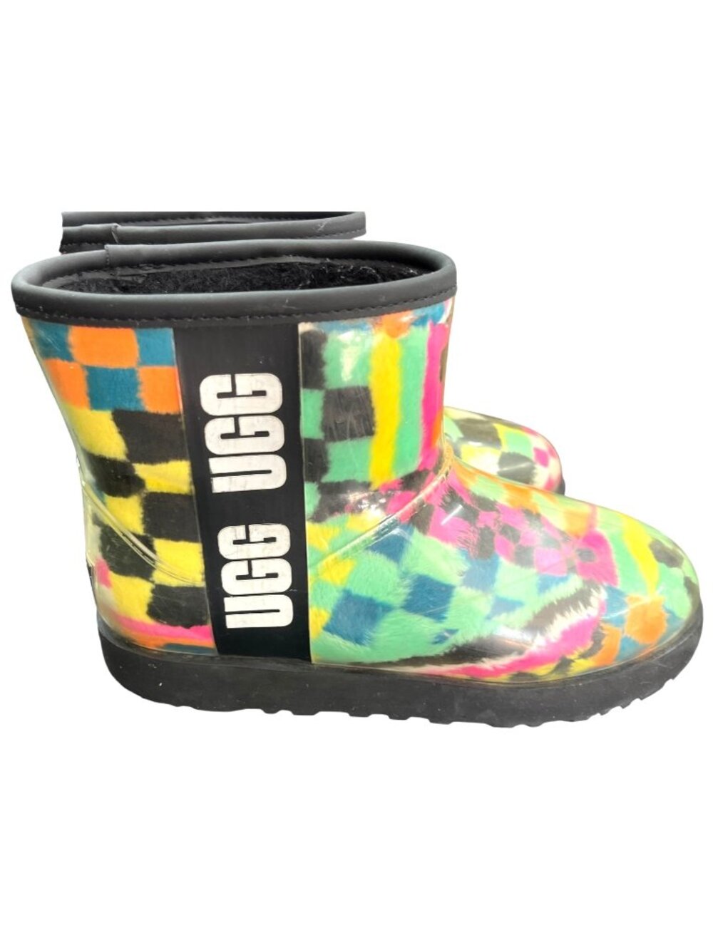 UGG Classic Mini Clear Checks Waterproof Boots Women's Size 6